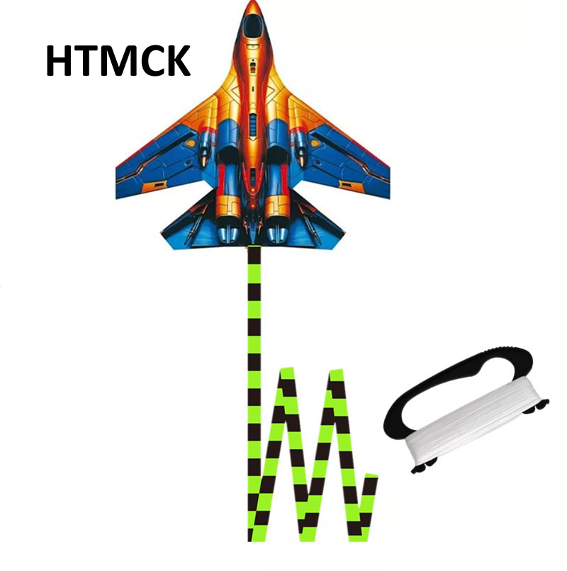 Kite Easy Fly Kids - Layang-layang Pesawat Tempur HTMCK 45cm, Layang-layang
