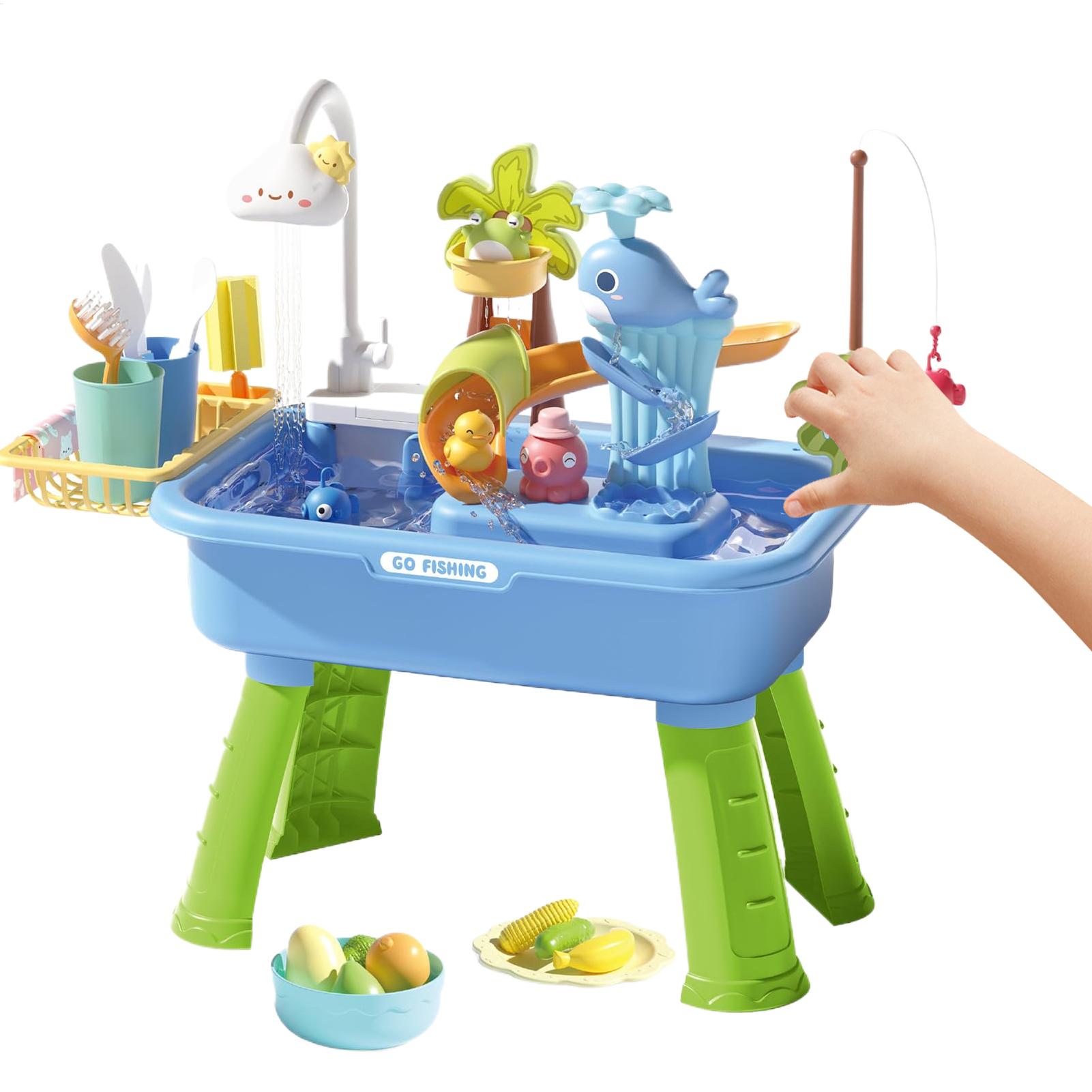Kids Outdoor Water Table - Mainan dapur anak-anak, mainan air elektrik,