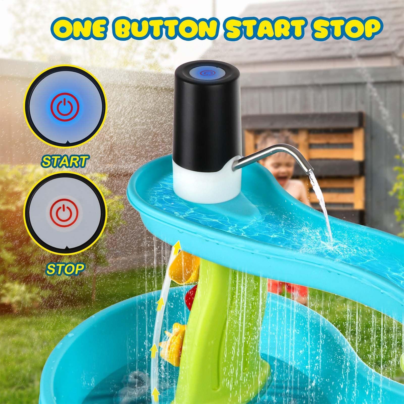 Kids Outdoor Water Table - Pompa Air Meja Kecil Tanpa Kabel,