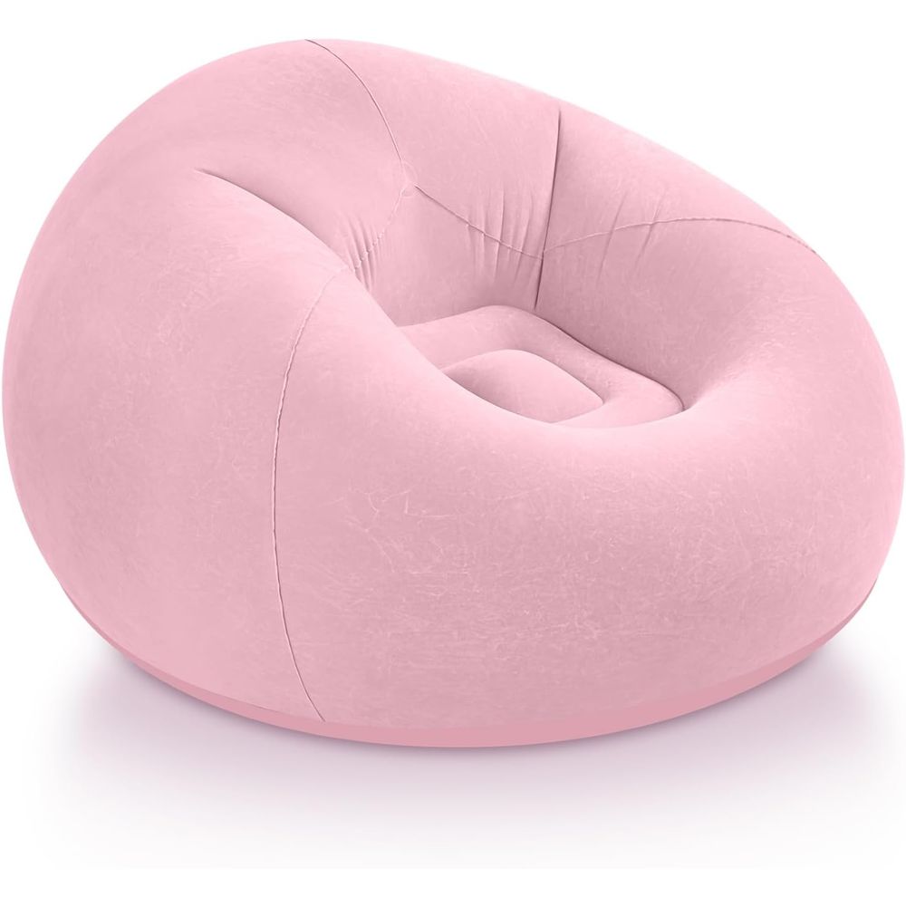Kids Outdoor Bean Bag Chair - Kursi Bean Bag Tiup, Warna Merah