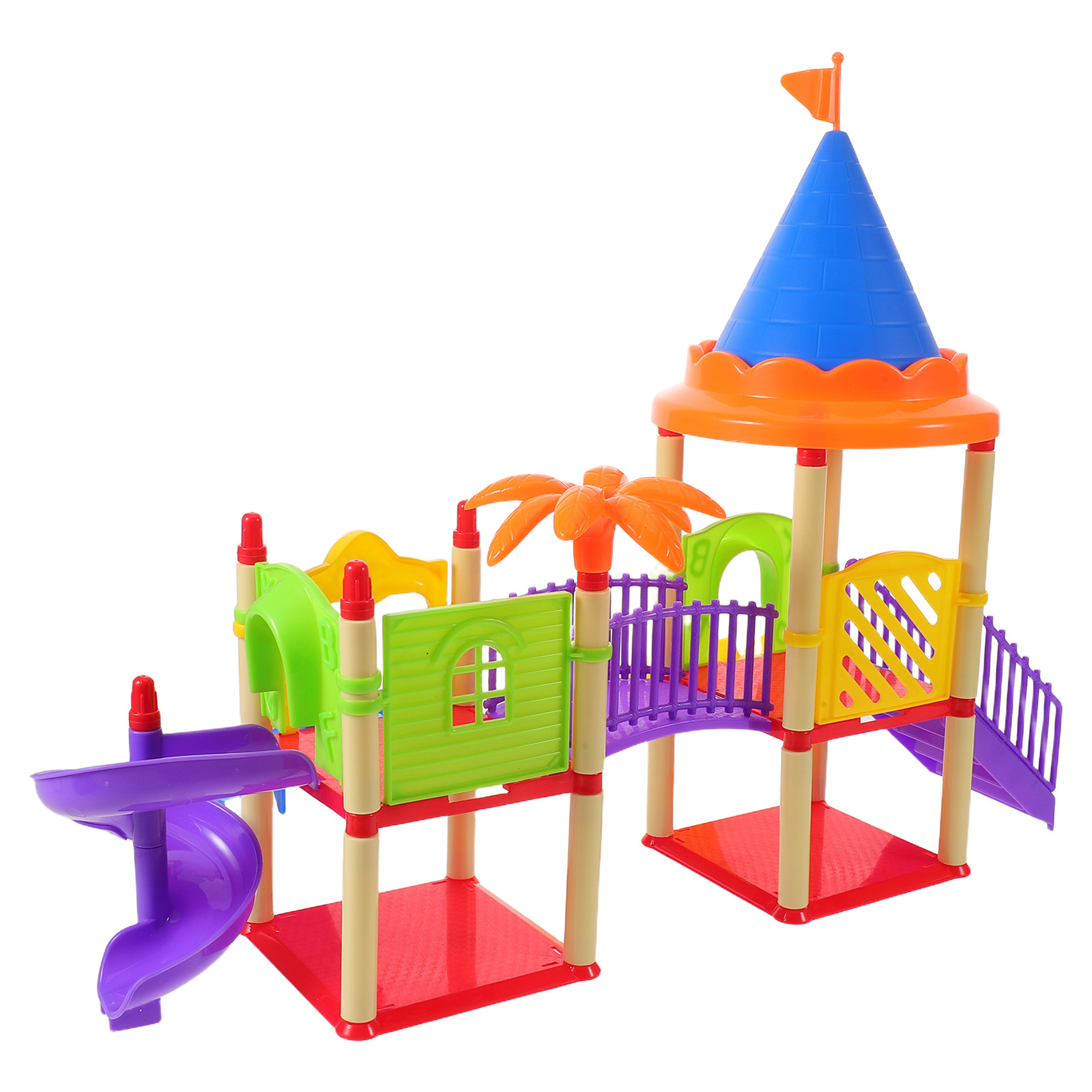 Kids Outdoor House Accessories - Rumah Mainan Mini Slide, Taman Bermain