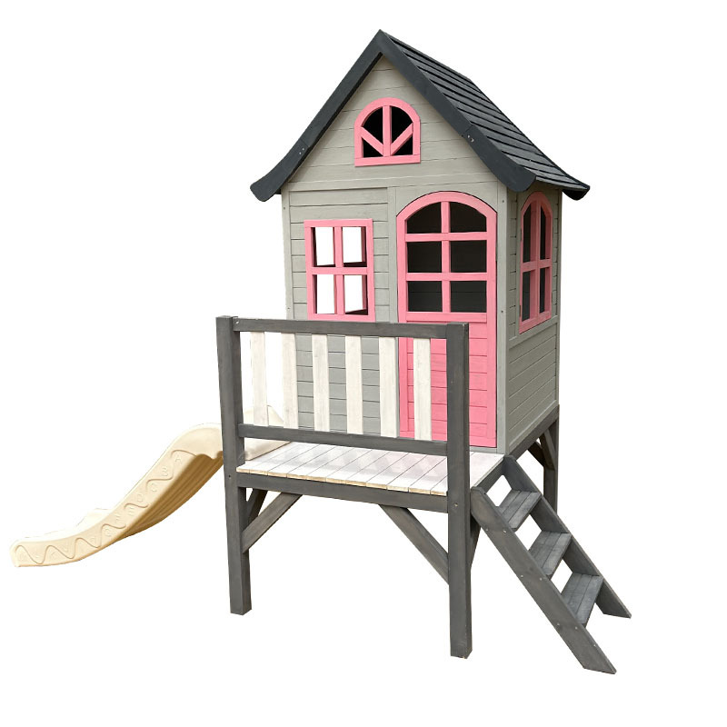 Kids Outdoor Doll House - Rumah kayu anak-anak, pohon, kecil untuk