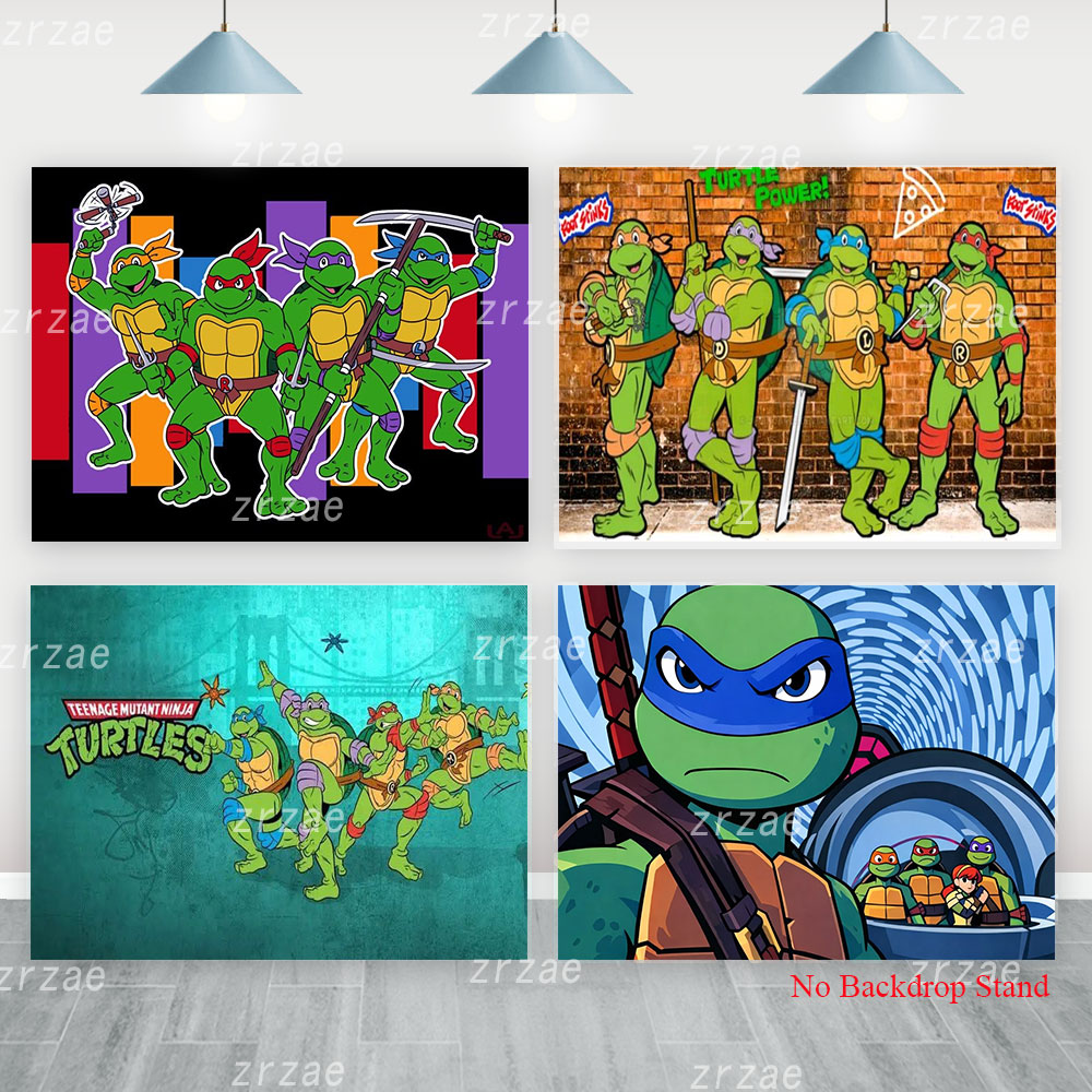 Kids Outdoor Ninja - Latar Belakang Fotografi Anak Ninja Turtles