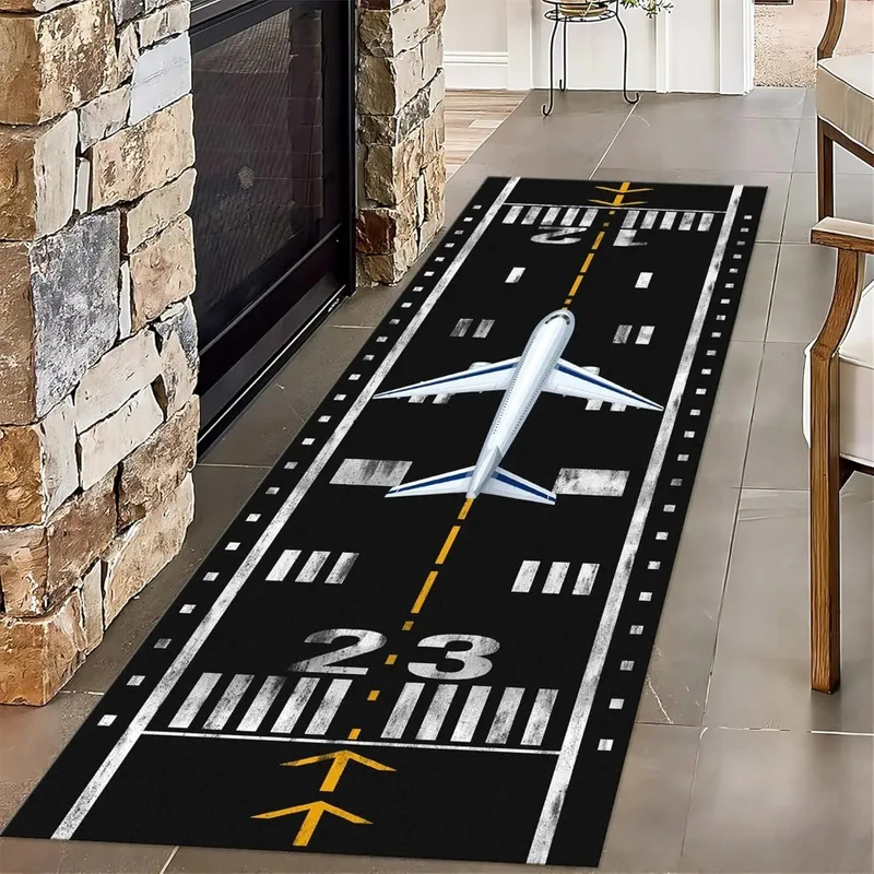 Kids Outdoor Mat Waterproof - Karpet Pelari Motif Landasan Pacu Pesawat