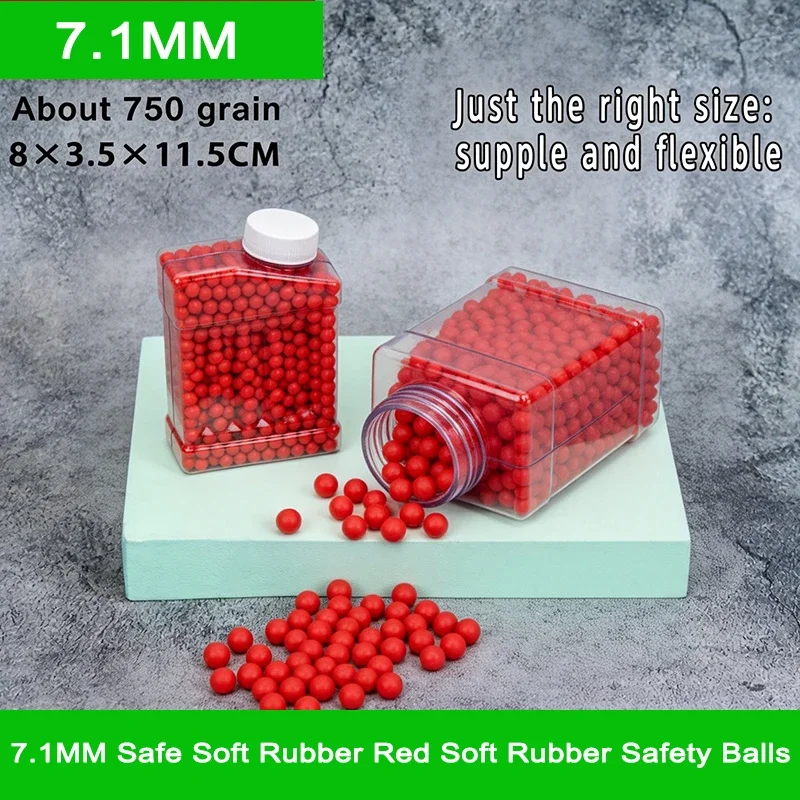 Kids Outdoor House Accessories - Bola Karet Lunak Merah 7.1MM, Kompatibel