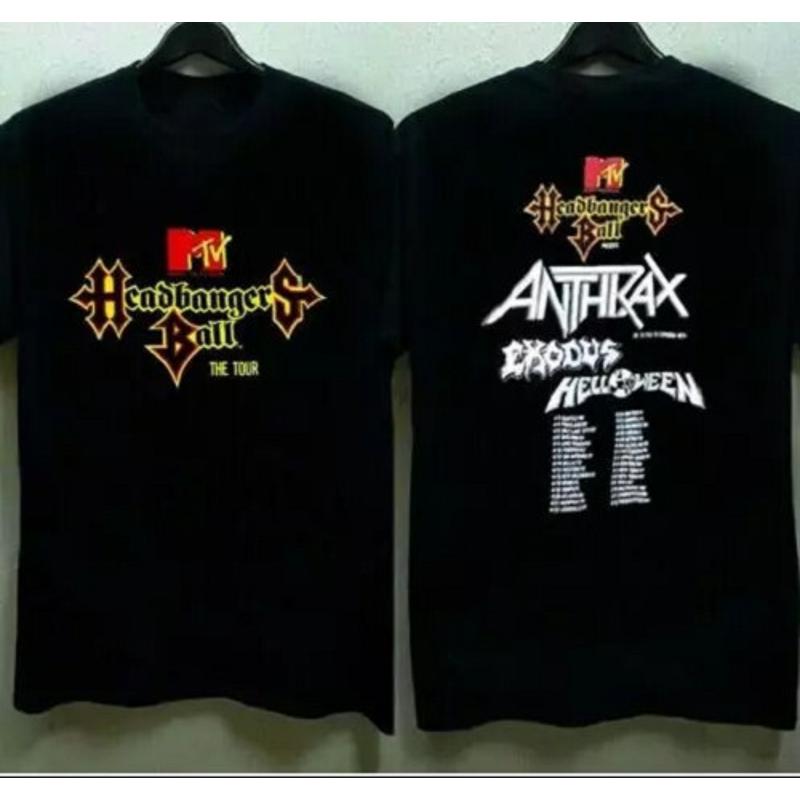 Tee Ball Set - Kaos Vtg Headbangers Ball Tour 1989