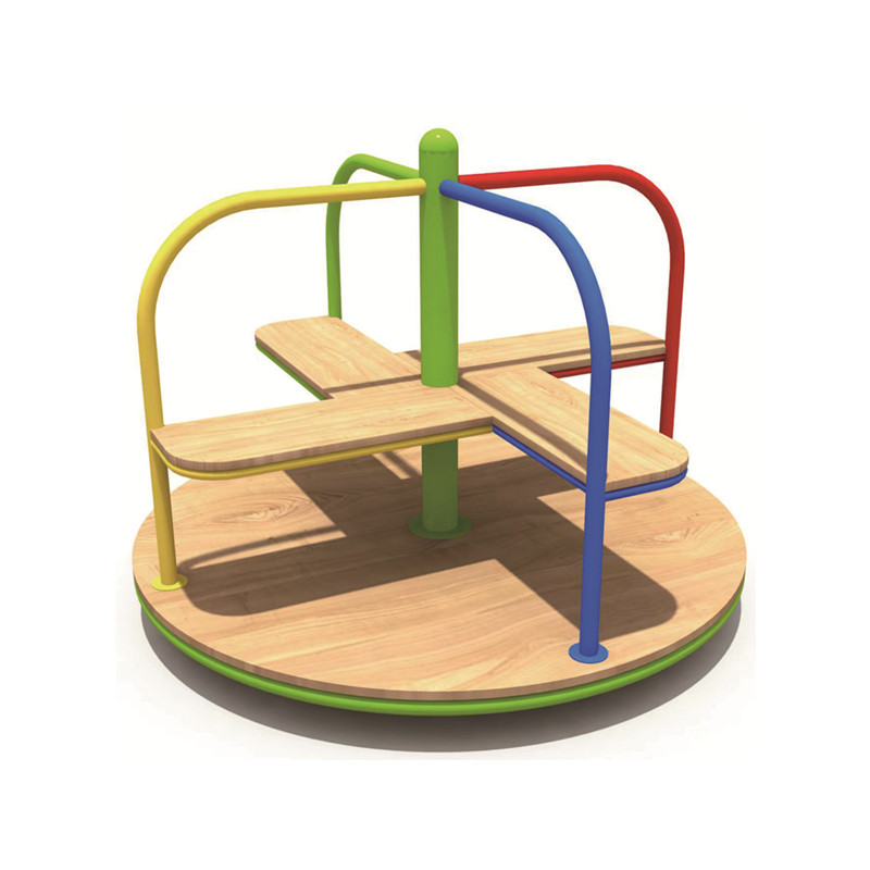 Kuda Putar Kayu Taman Bermain  - Kids Outdoor Merry Go Round ulasan dan harga