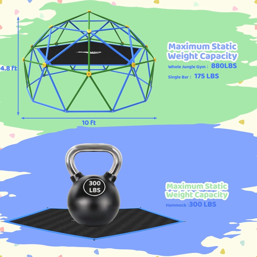 Kubah Geometris Luar Ruangan u - Kids Outdoor Dome Climber ulasan dan harga