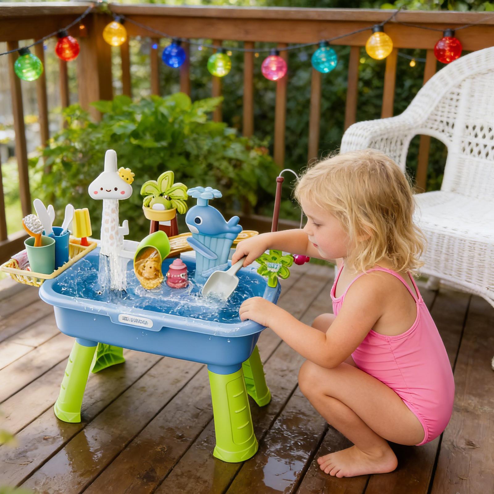 Mainan Dapur Anak-anak Elektri - Kids Outdoor Water Table ulasan dan harga