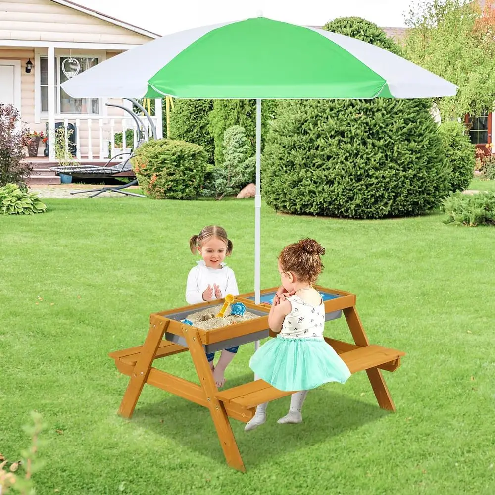 Meja Piknik Anak 3-in-1 yang D - Kids Outdoor Water Table ulasan dan harga