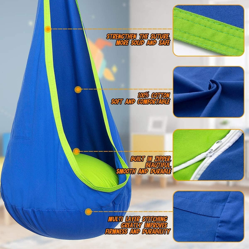 Kursi Ayunan Gantung Anak deng - Kids Outdoor Hammock Chair ulasan dan harga