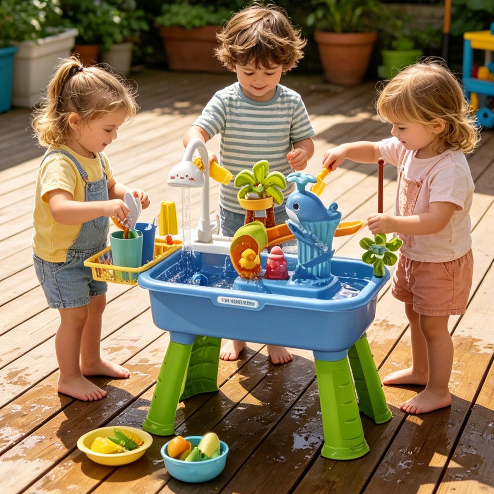 Mainan dapur anak-anak, mainan - Kids Outdoor Water Table ulasan dan harga