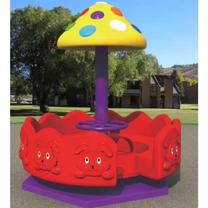 Kursi Putar Plastik Gaya Lucu  - Kids Outdoor Merry Go Round ulasan dan harga