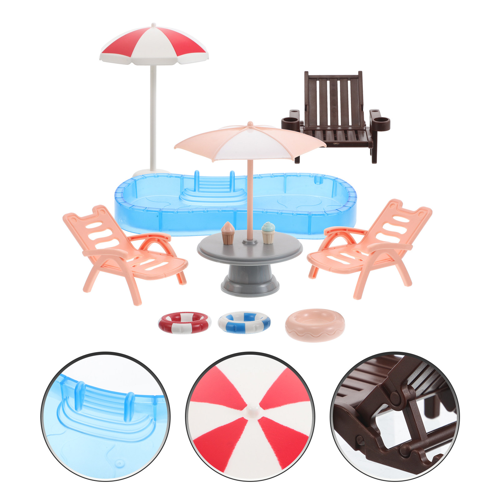 1Set Miniatur Rumah Boneka Kol - Kids Outdoor Doll House ulasan dan harga
