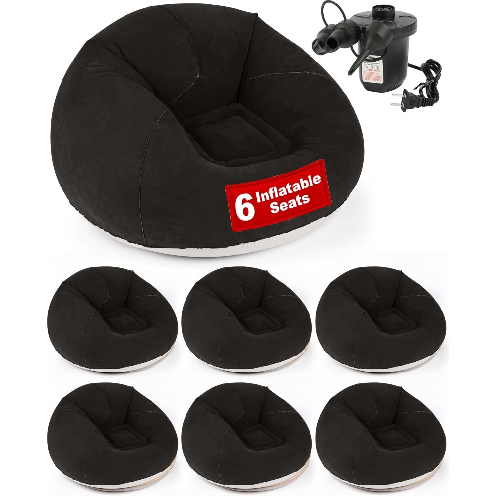 Kursi Bean Bag Tiup dengan Pom - Kids Outdoor Bean Bag Chair ulasan dan harga