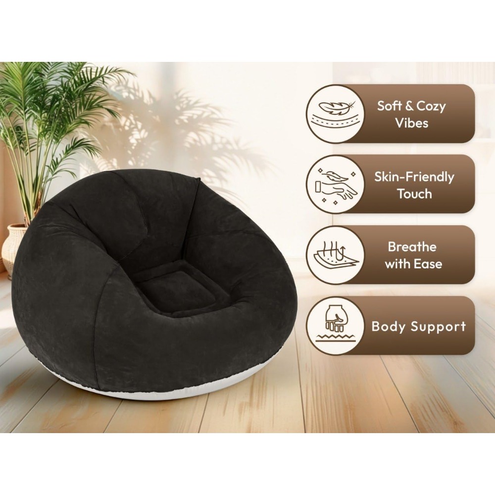 Kursi Bean Bag Tiup dengan Pom - Kids Outdoor Bean Bag Chair ulasan dan harga