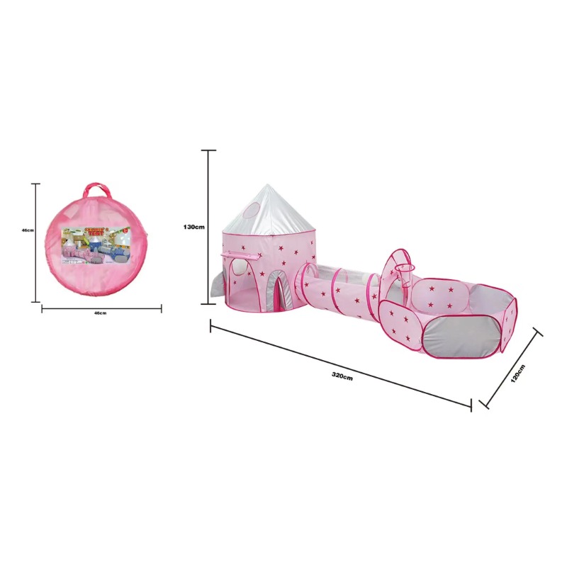 Rumah Tenda Anak 3 in 1 Portab - Kids Outdoor House Accessories ulasan dan harga