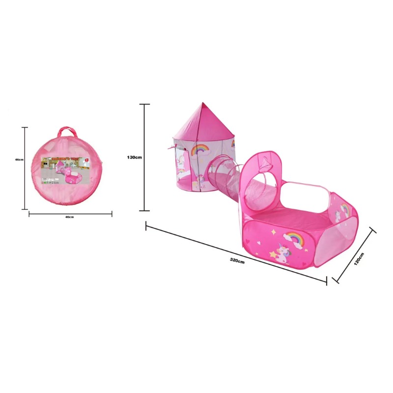 Rumah Tenda Anak 3 in 1 Portab - Kids Outdoor House Accessories ulasan dan harga