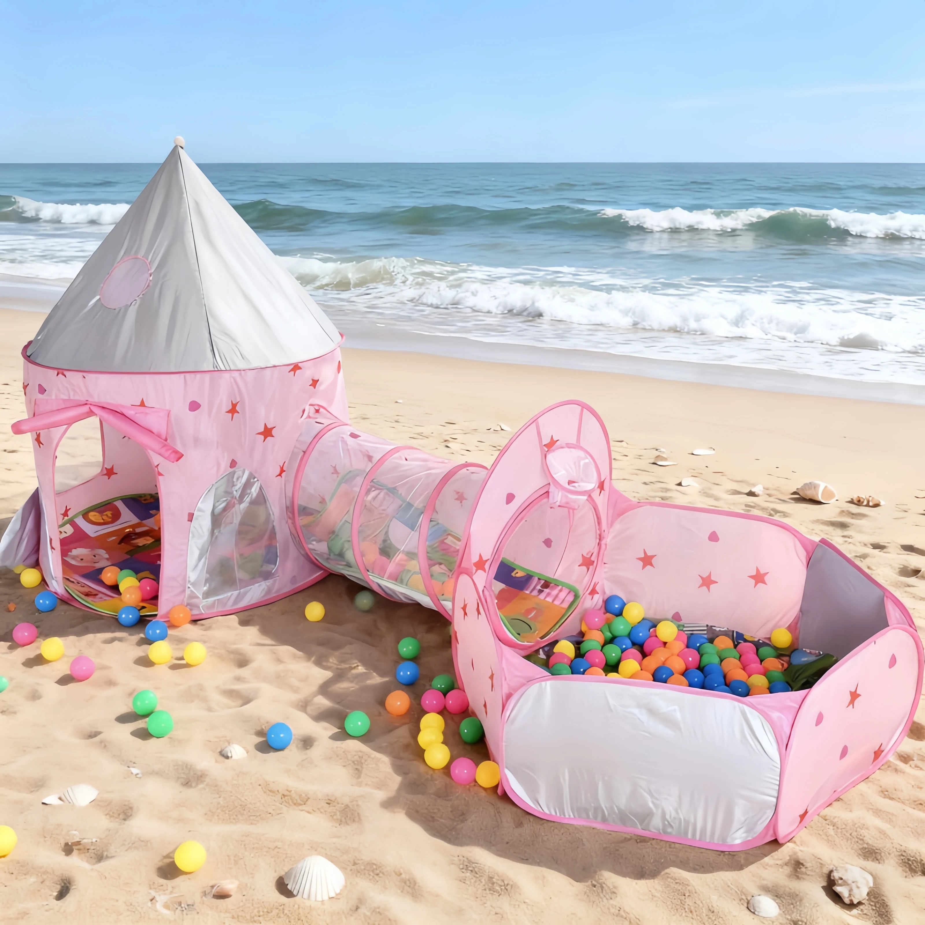 Rumah Tenda Anak 3 in 1 Portab - Kids Outdoor House Accessories ulasan dan harga