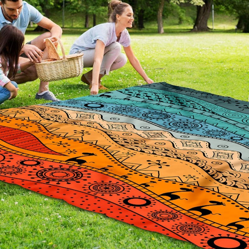 Selimut pantai besar, tikar pa - Kids Outdoor Mat Waterproof ulasan dan harga