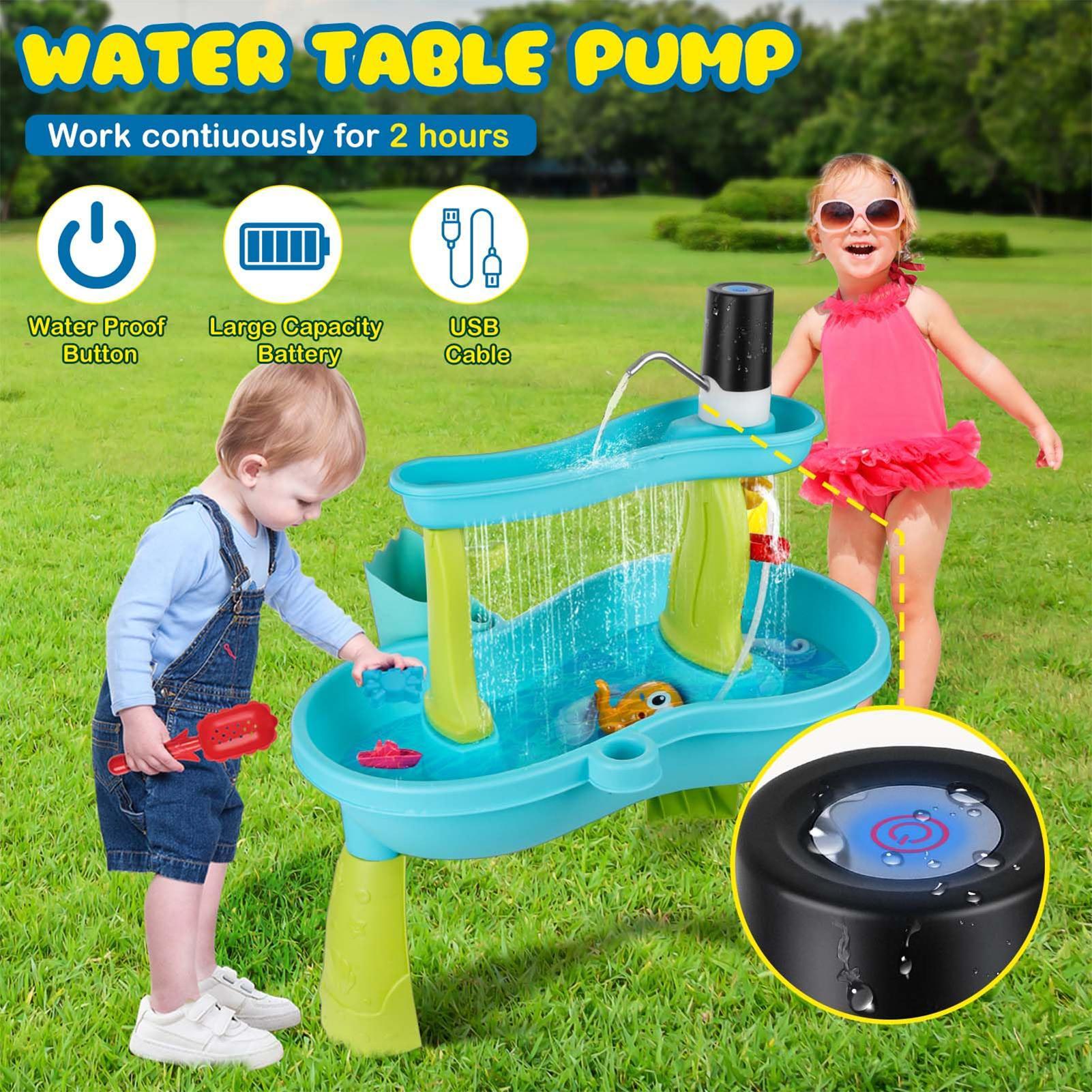Pompa Air Meja Kecil Tanpa Kab - Kids Outdoor Water Table ulasan dan harga