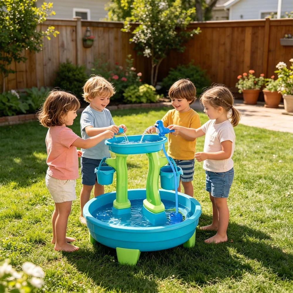 Pompa Air Meja Portabel Tanpa  - Kids Outdoor Water Table ulasan dan harga