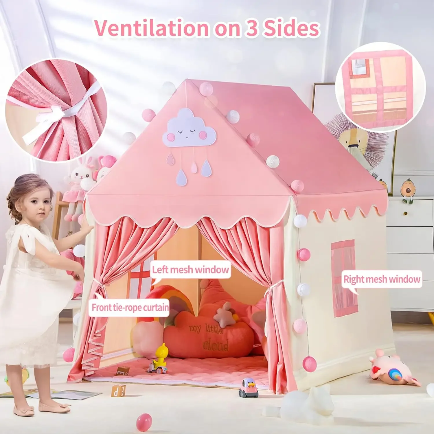 Tenda Bermain Anak-anak Rumah  - Kids Outdoor House Accessories ulasan dan harga