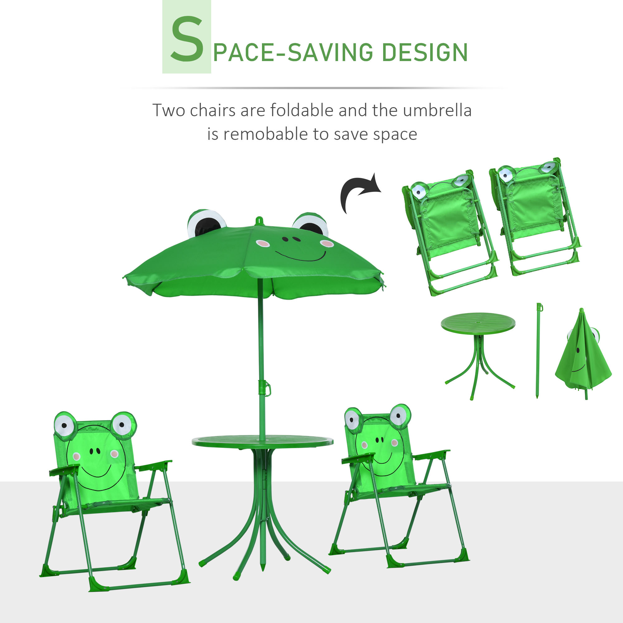 Set Meja dan Kursi Anak, Furni - Kids Outdoor Table And Chairs ulasan dan harga