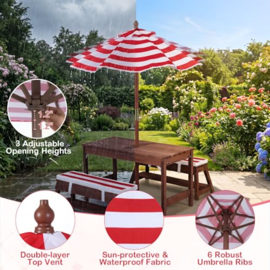 Meja piknik anak-anak untuk pe - Kids Outdoor Water Table ulasan dan harga