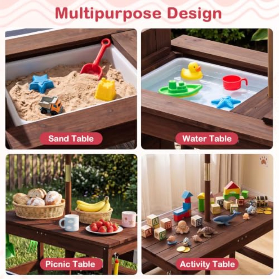 Meja piknik anak-anak untuk pe - Kids Outdoor Water Table ulasan dan harga