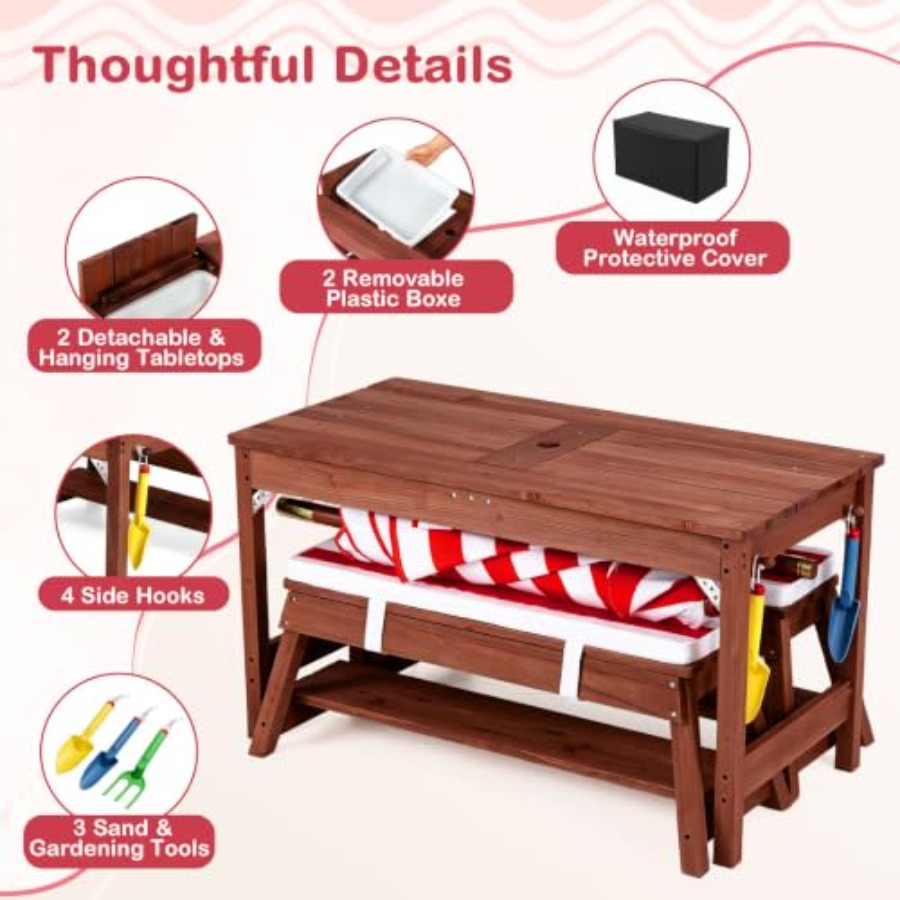 Meja piknik anak-anak untuk pe - Kids Outdoor Water Table ulasan dan harga