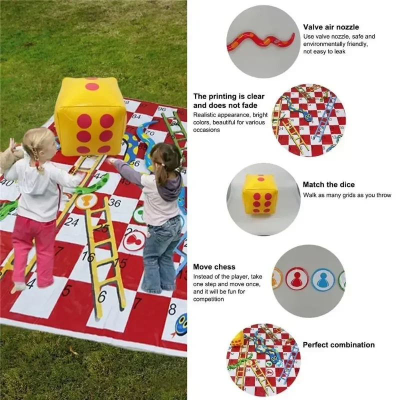 Alas Permainan Tangga Ular Tah - Kids Outdoor Mat Waterproof ulasan dan harga