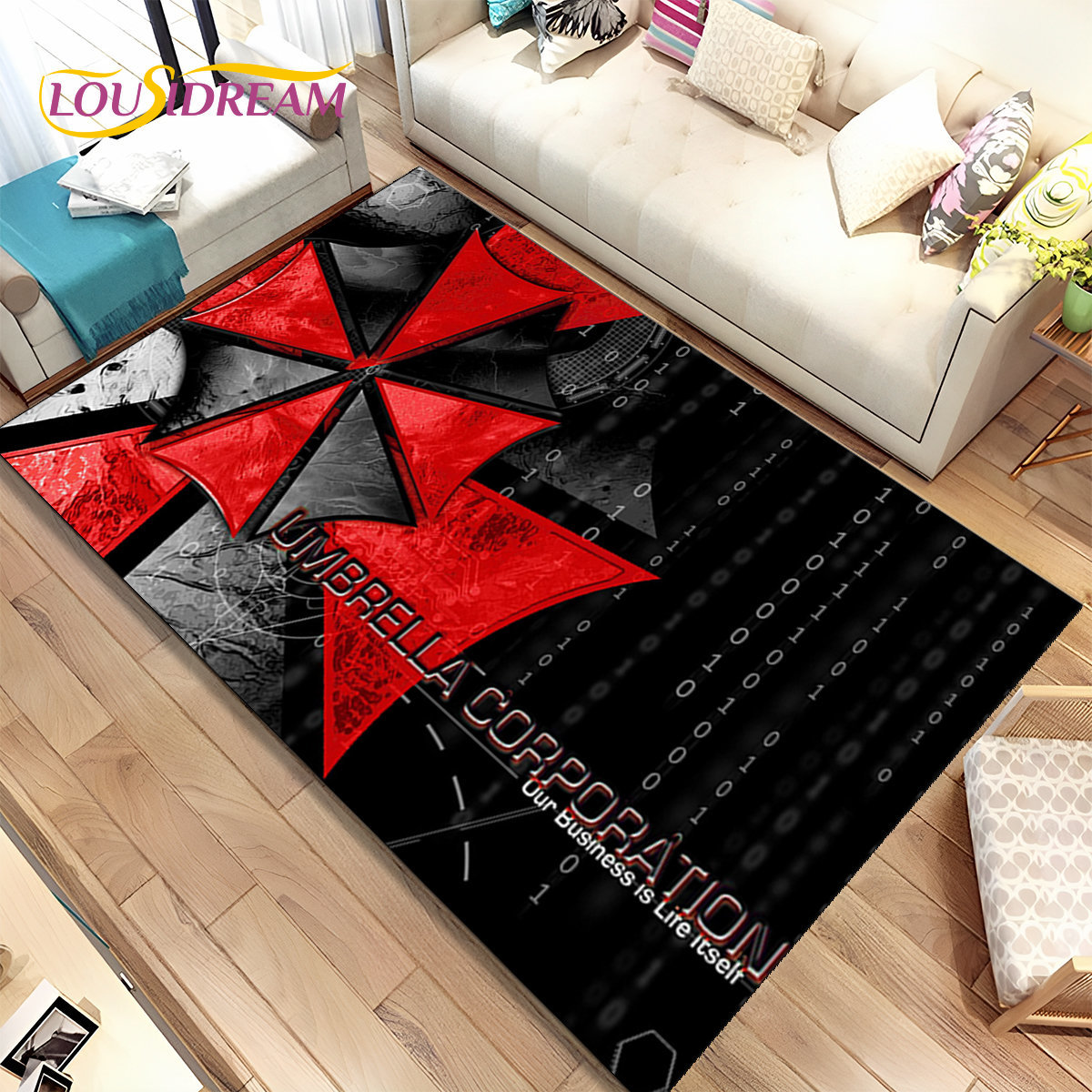 3D r-resident Evil Games Gamer - Kids Outdoor Mat Waterproof ulasan dan harga