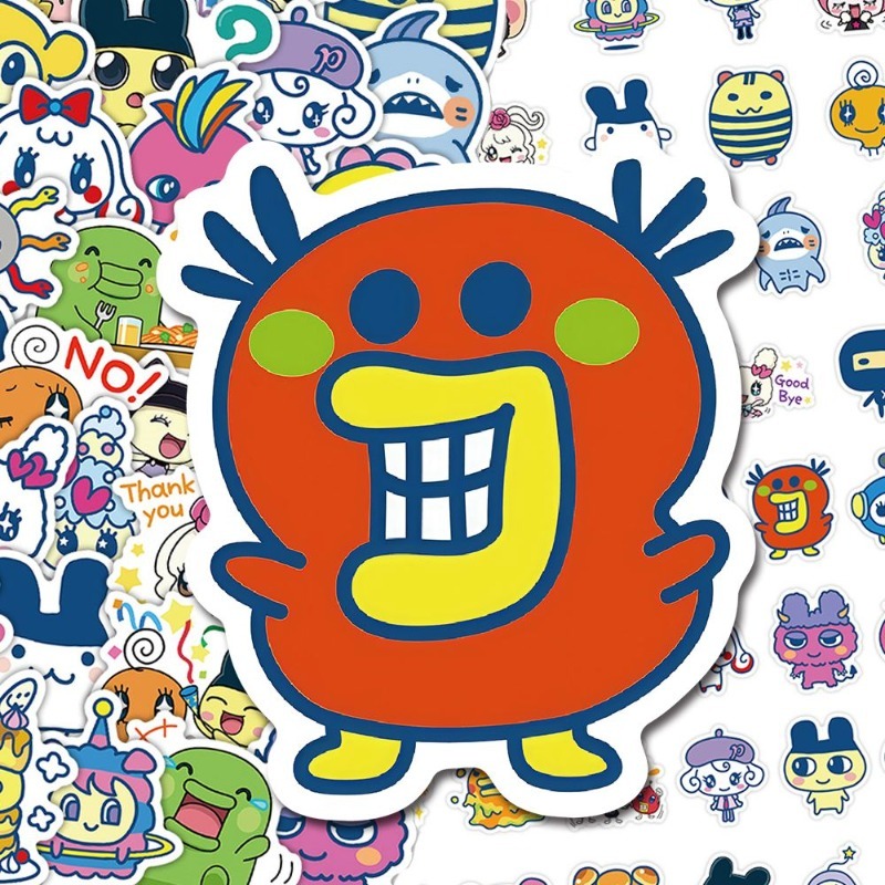 Stiker Grafiti Bandai Tamagotc - Bandai Model Tamagotchi ulasan dan harga