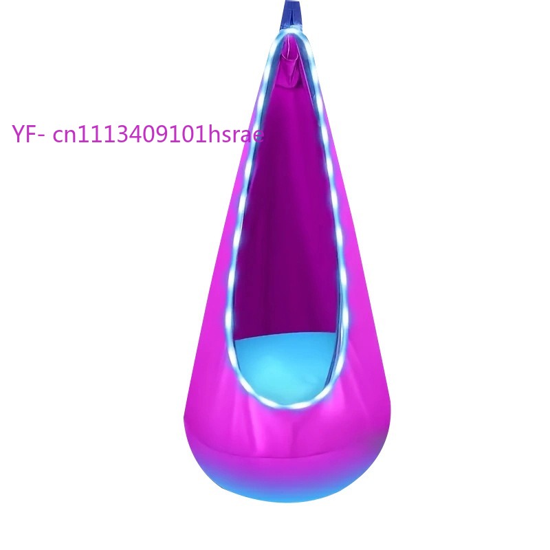 Hammock Tiup LED Bercahaya Por - Kids Outdoor Hammock Chair ulasan dan harga