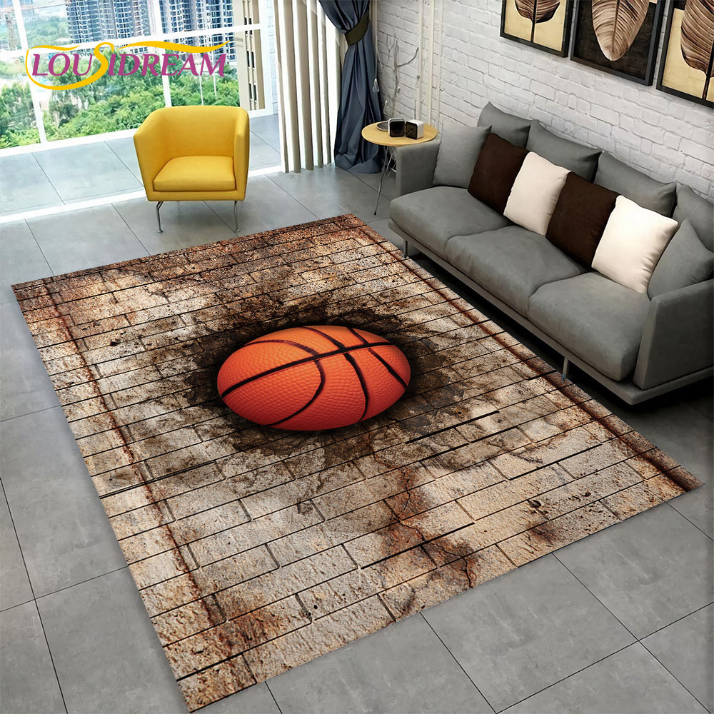 Karpet Area kartun basket 3D b - Kids Outdoor Mat Waterproof ulasan dan harga