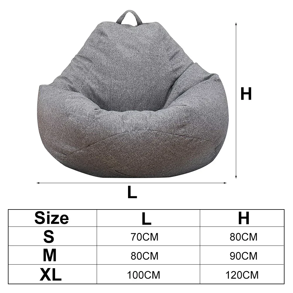 Sarung Sofa Bean Bag besar, pe - Kids Outdoor Bean Bag Chair ulasan dan harga