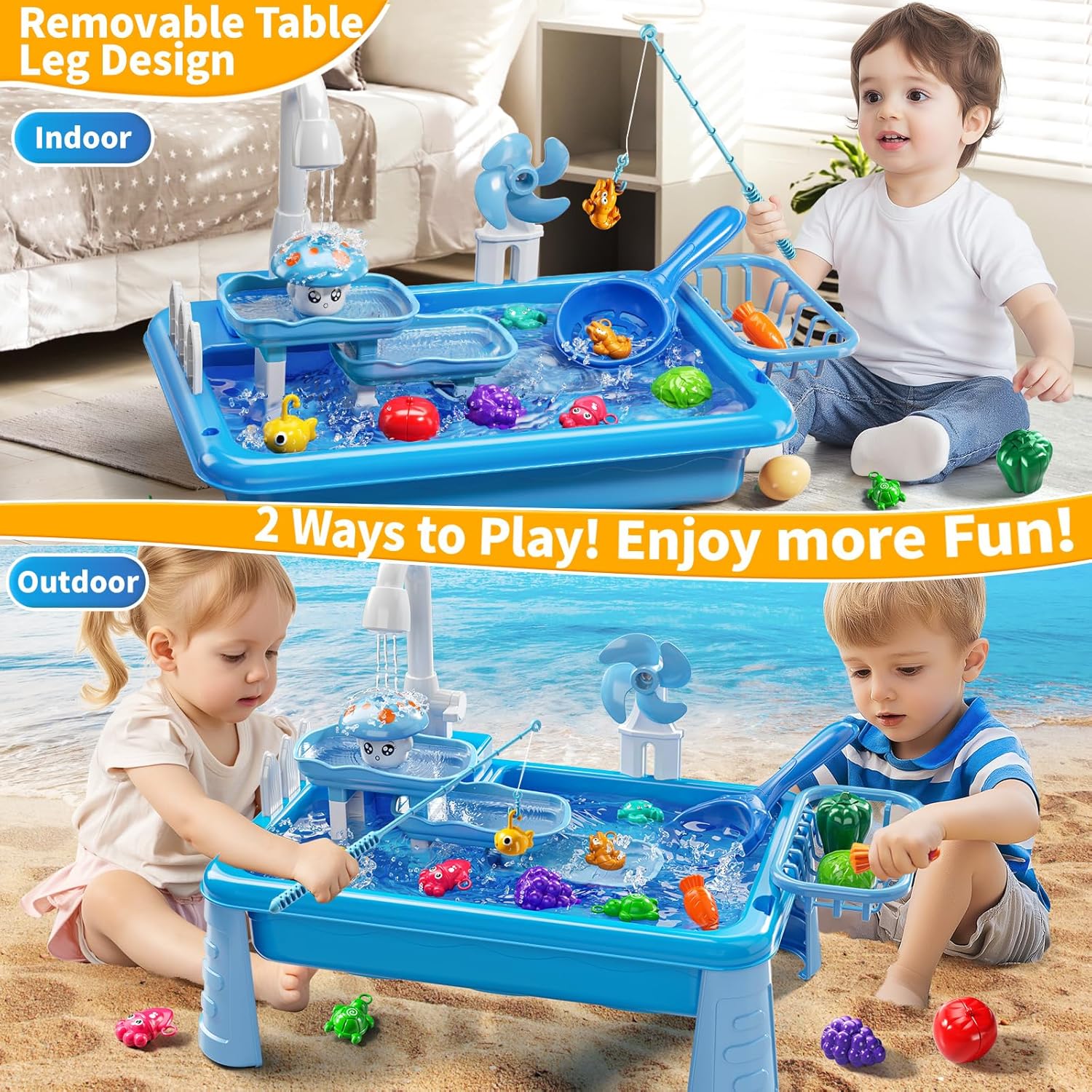 Meja Mainan Air untuk Anak-ana - Kids Outdoor Water Table ulasan dan harga