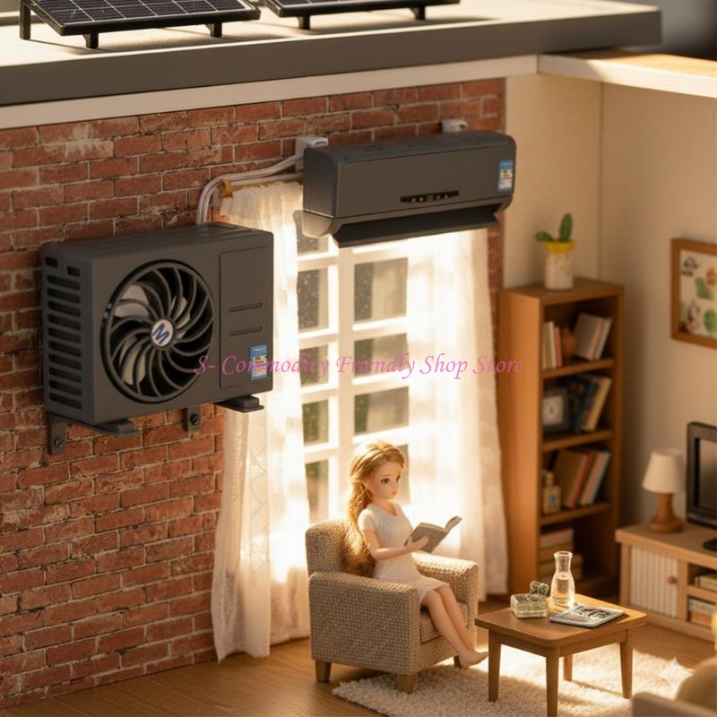 Model AC Mini Tenaga Surya Int - Kids Outdoor Doll House ulasan dan harga