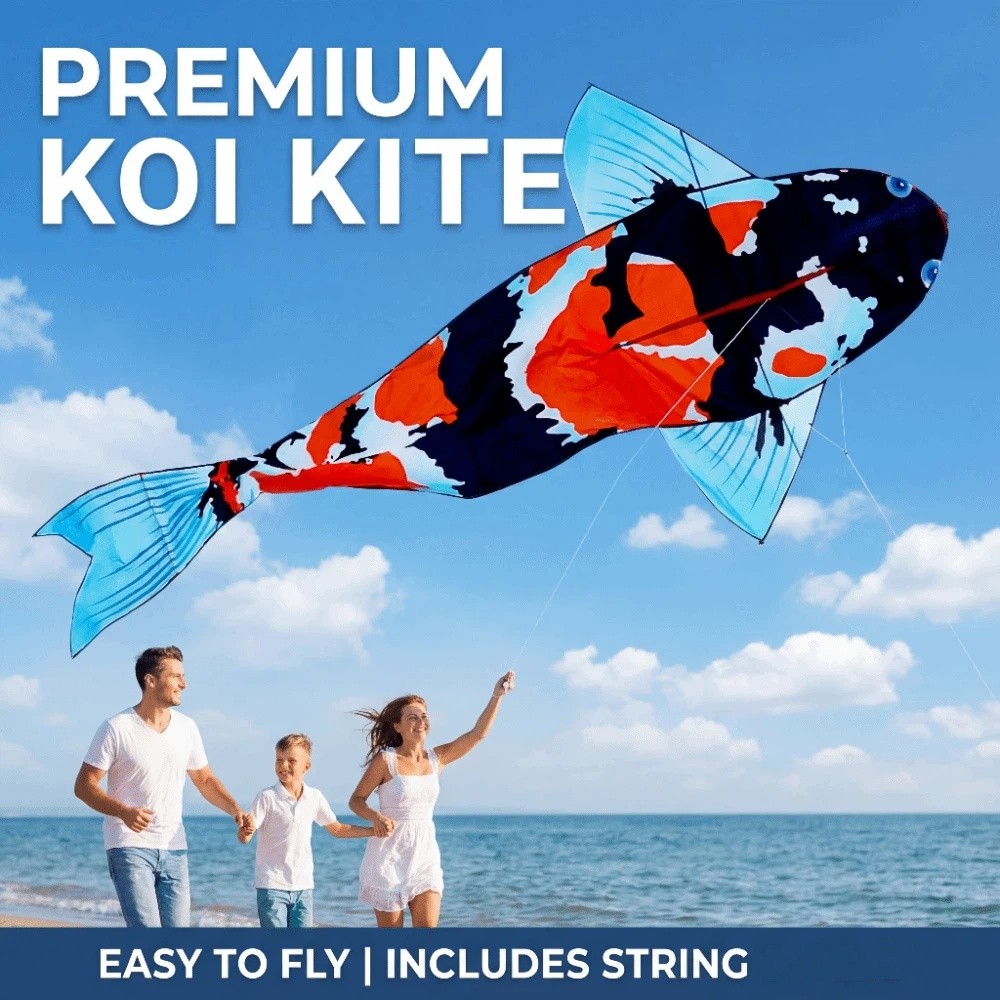 Layang-layang Ikan Besar Mudah - Kite Easy Fly Kids ulasan dan harga