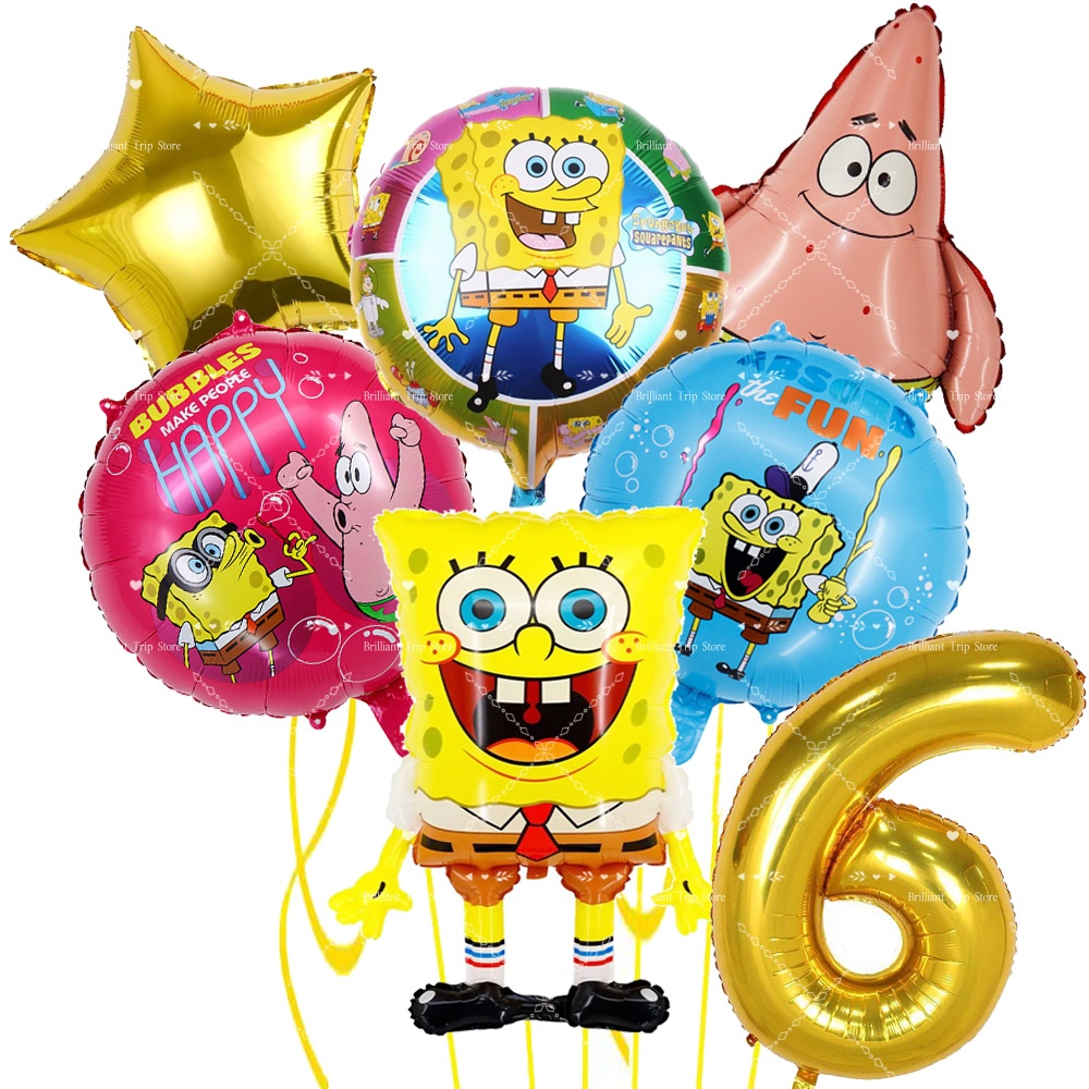 3/6/7 Buah Set Balon Foil Spon - Kids Outdoor Merry Go Round ulasan dan harga